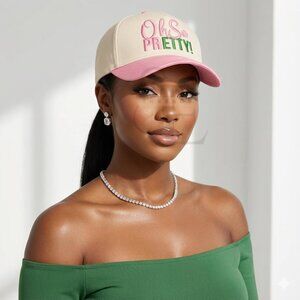 Oh So Pretty Sorority Inspired Embroidered Baseball Cap